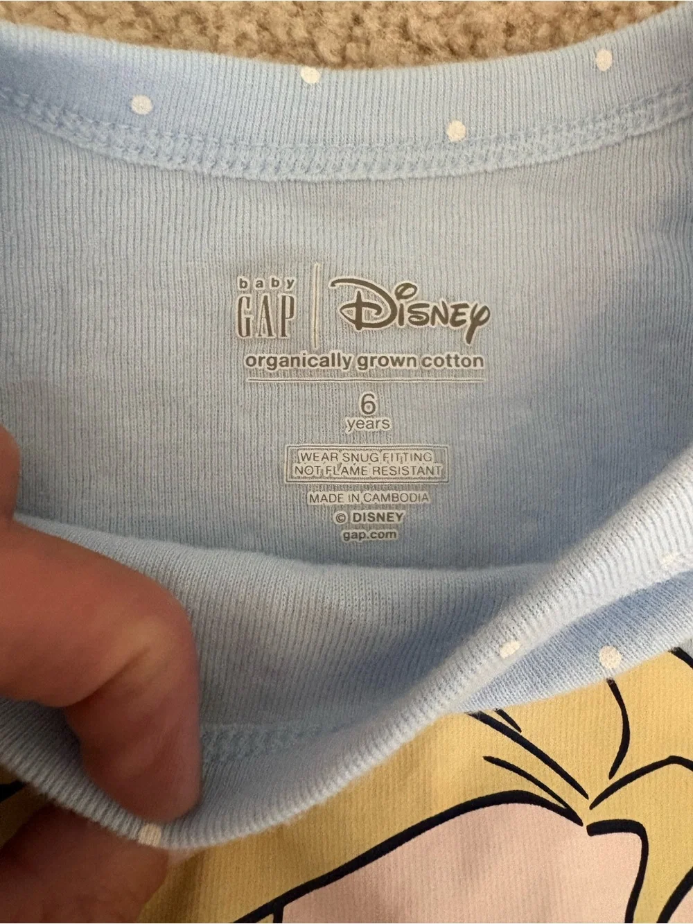 GAP Kids Light Blue Elsa Polka Dot Pajama Set